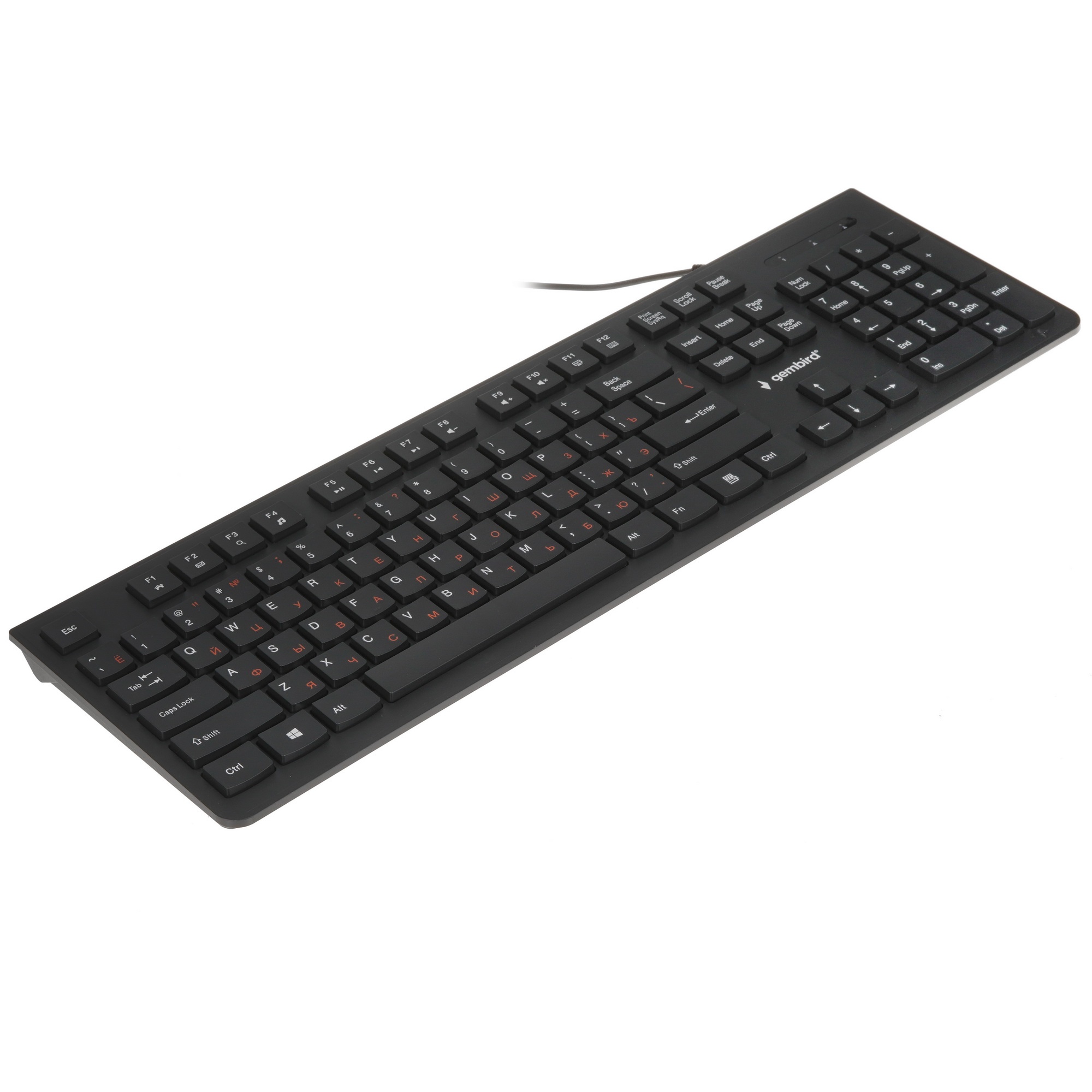 Комплект клавиатура+мышь проводные Gembird KBS-9050, черн.,104кл, 3кн., каб.1.5м