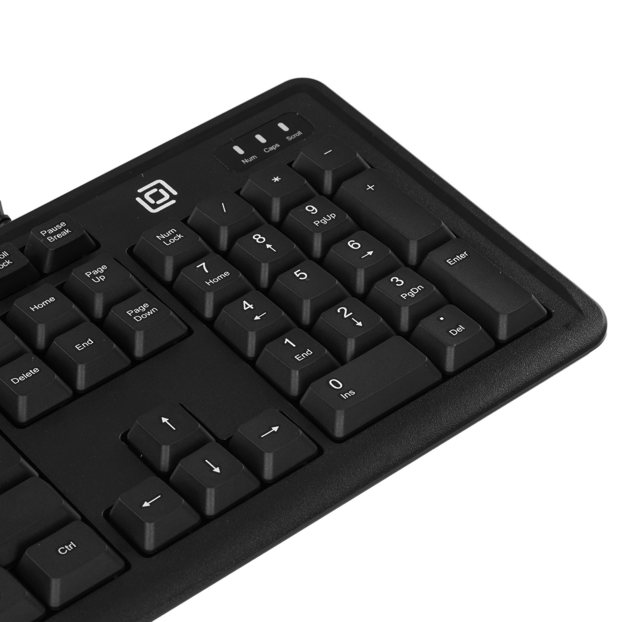 Комплект клавиатура+мышь Оклик S605 проводной USB 1800 DPI черный