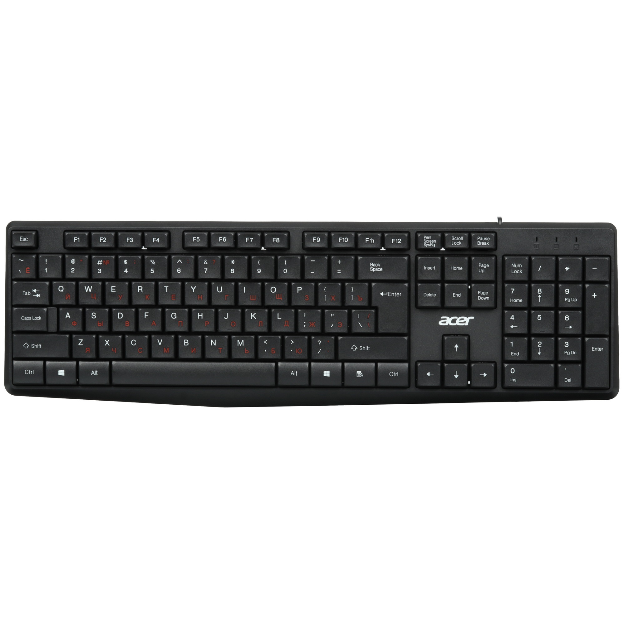 Клавиатура + мышь Acer OMW141 клав:черный мышь:черный USB