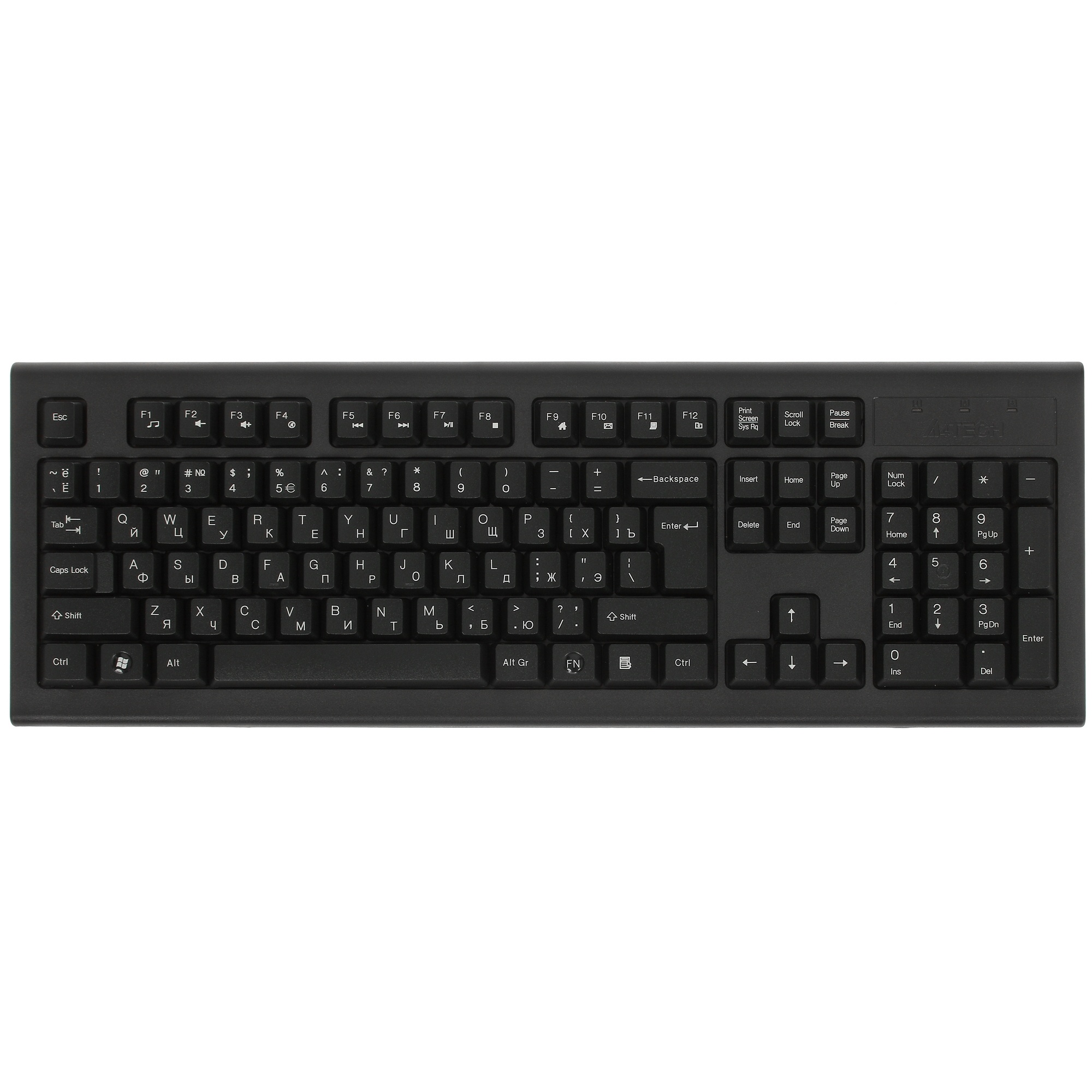 Клавиатура + мышь A4Tech 3000NS клав:черный мышь:черный USB беспроводная Multimedia
