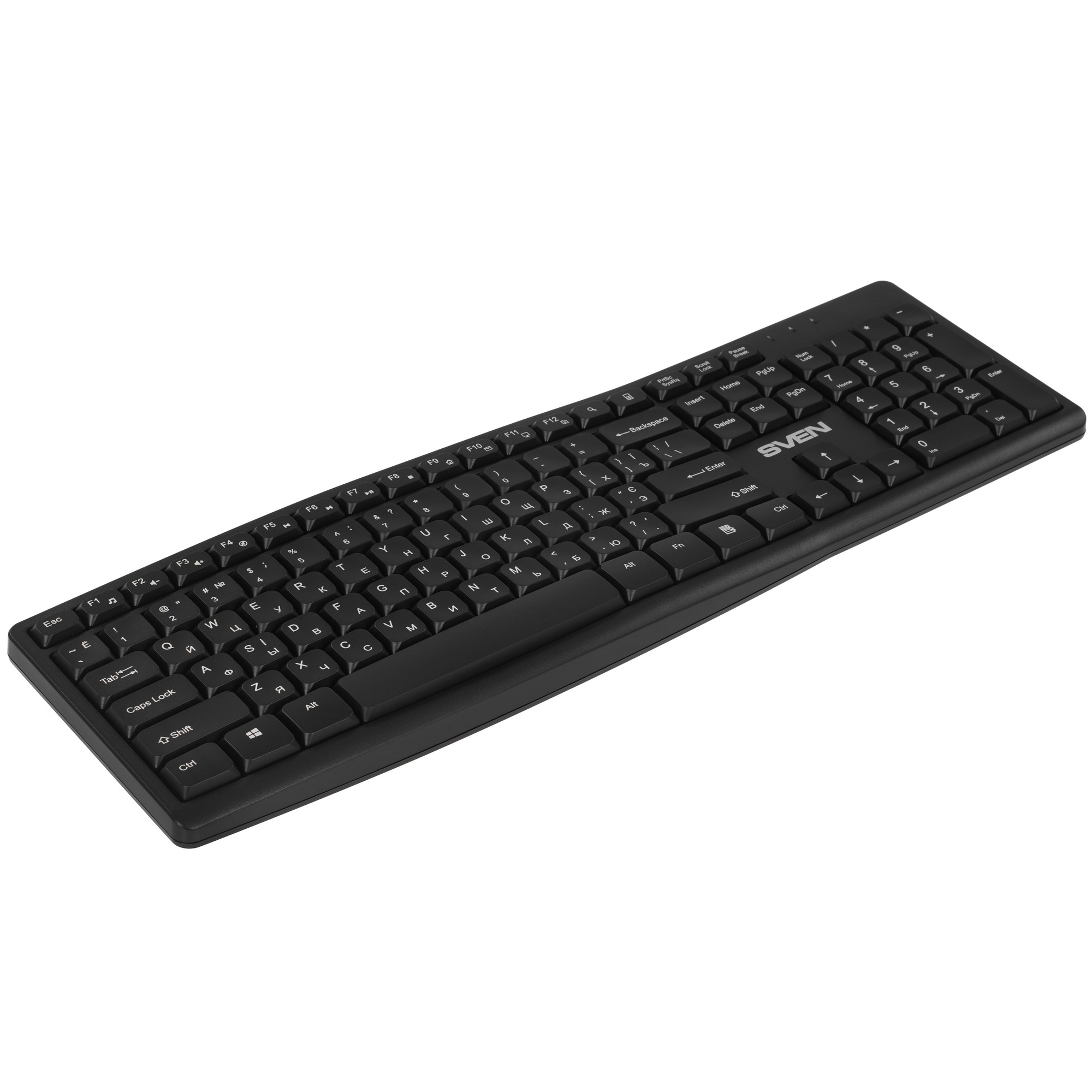Беспроводной набор клавиатура+мышь SVEN KB-C3500W (2,4 GHz, 106 кл, 800-1600DPI)