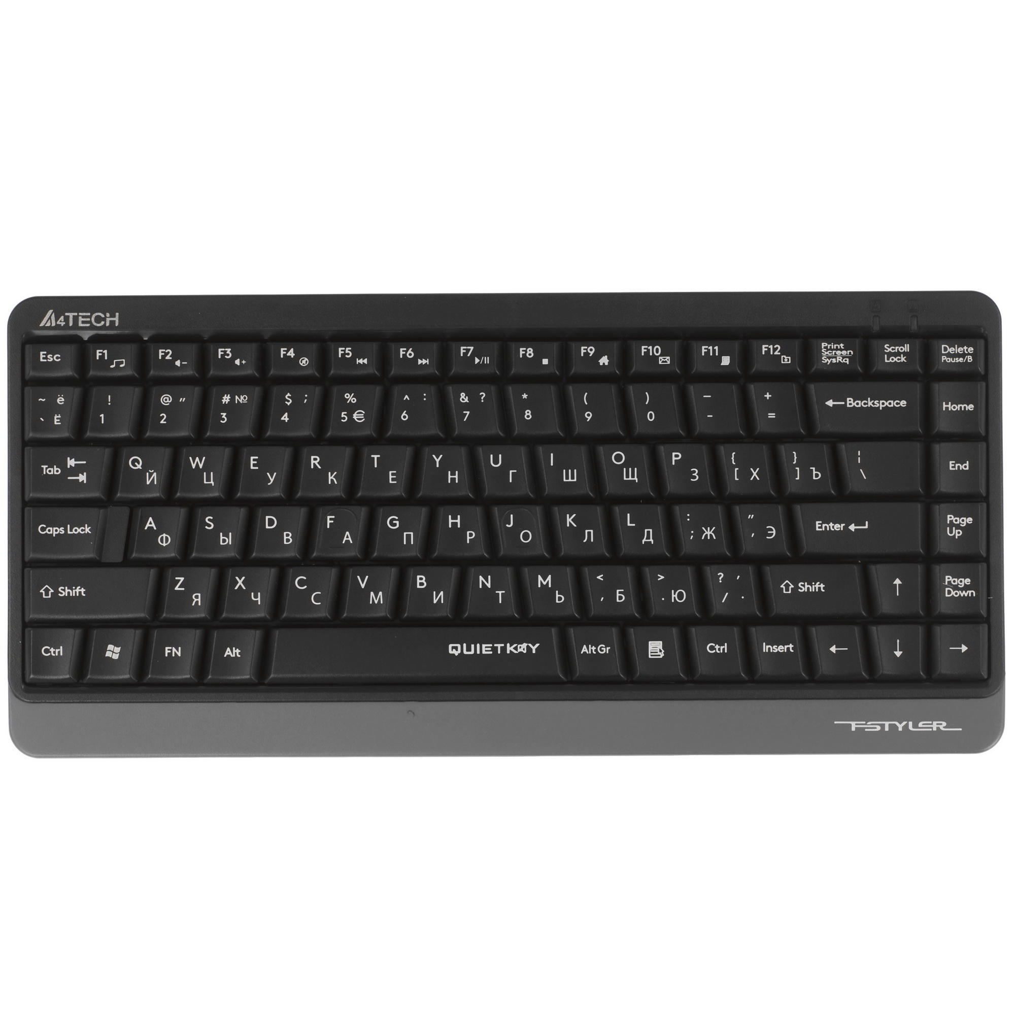 Клавиатура + мышь A4Tech Fstyler FGS1110Q клав:черный/серый мышь:черный/серый USB беспроводная Multi