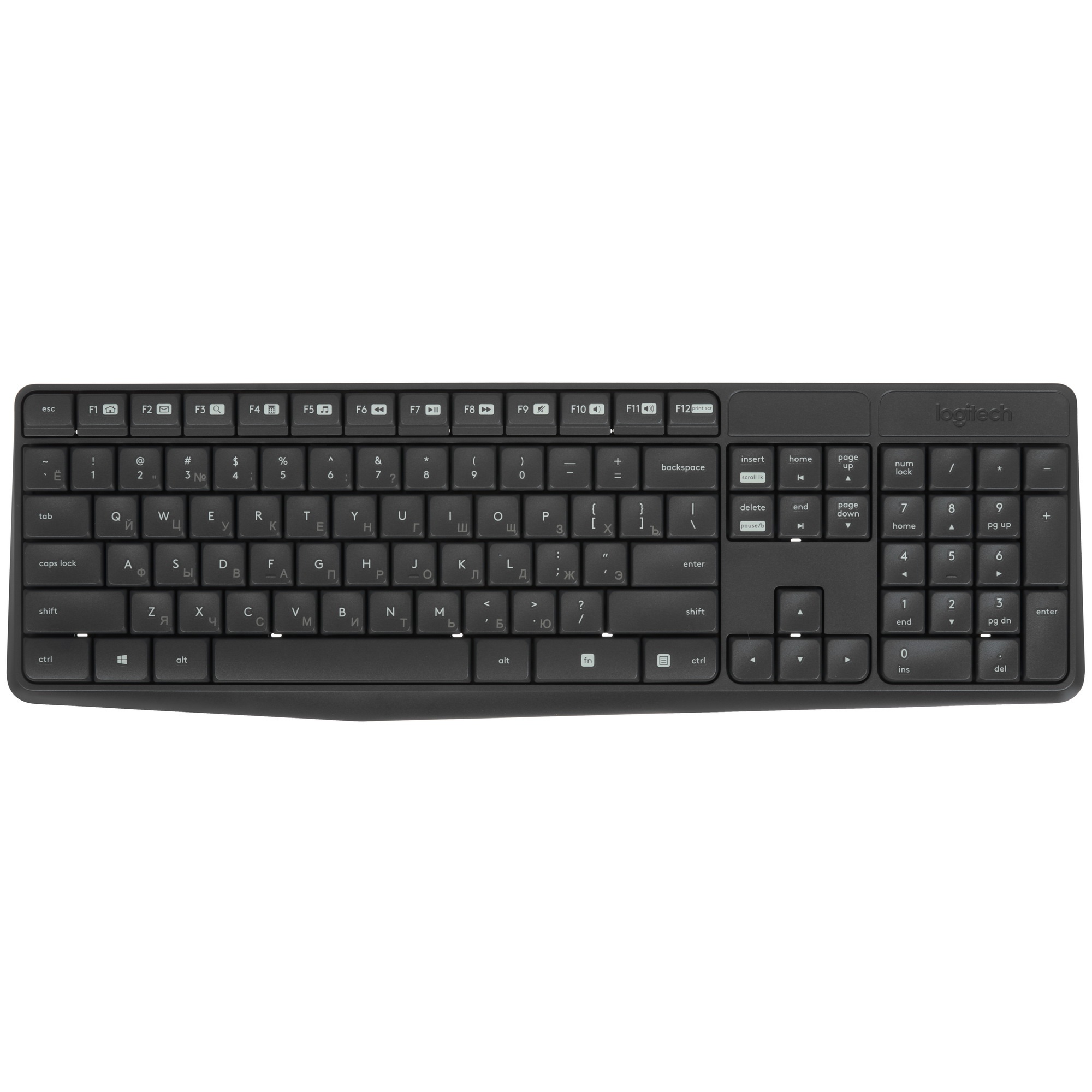 Комплект беспроводной клавиатура+мышь Logitech  MK235 Серый  (920-007949) РФ