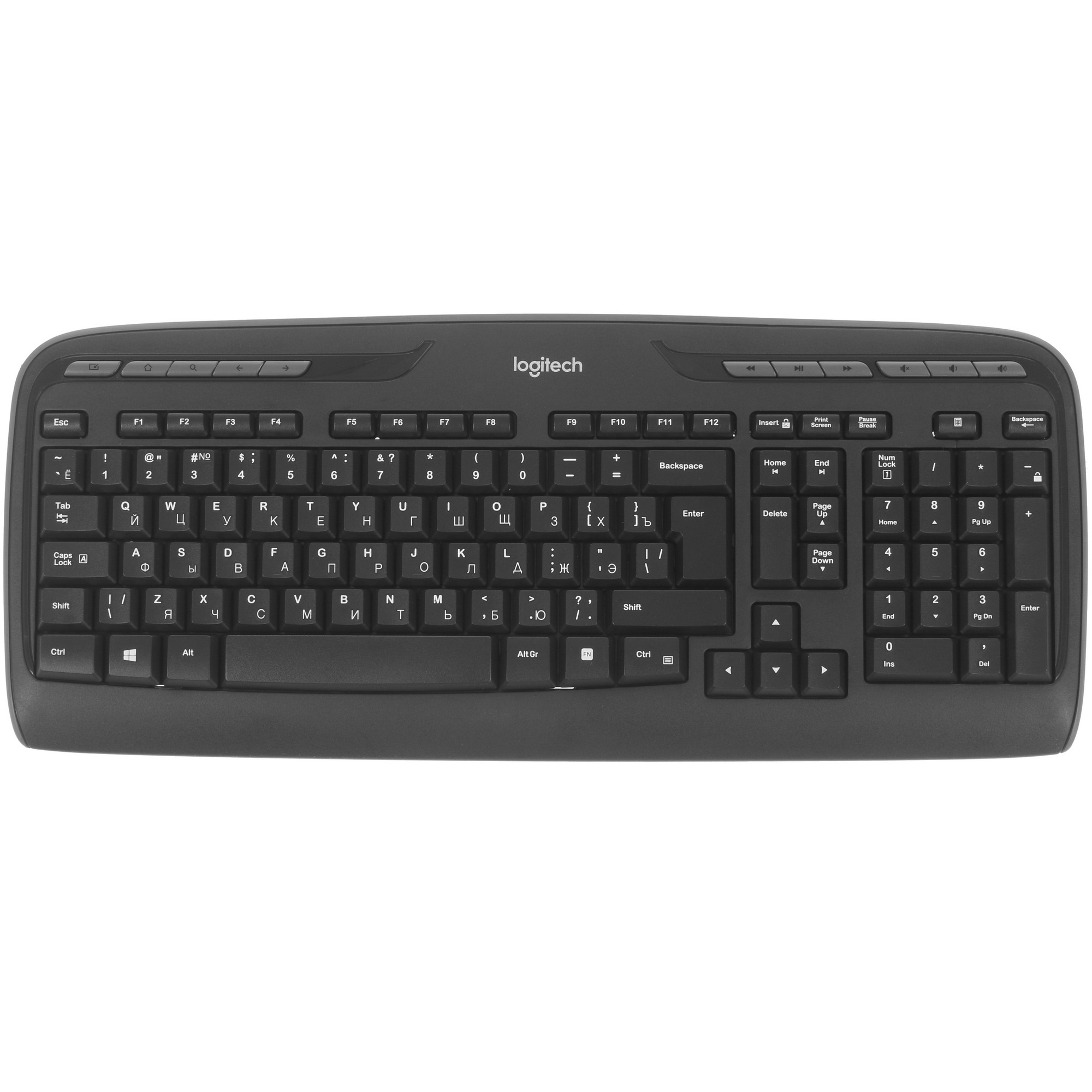 Клавиатура + мышь Logitech MK330 клав:черный мышь:черный USB беспроводная Multimedia