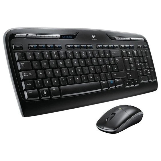 Клавиатура + мышь Logitech MK330 клав:черный мышь:черный USB беспроводная Multimedia