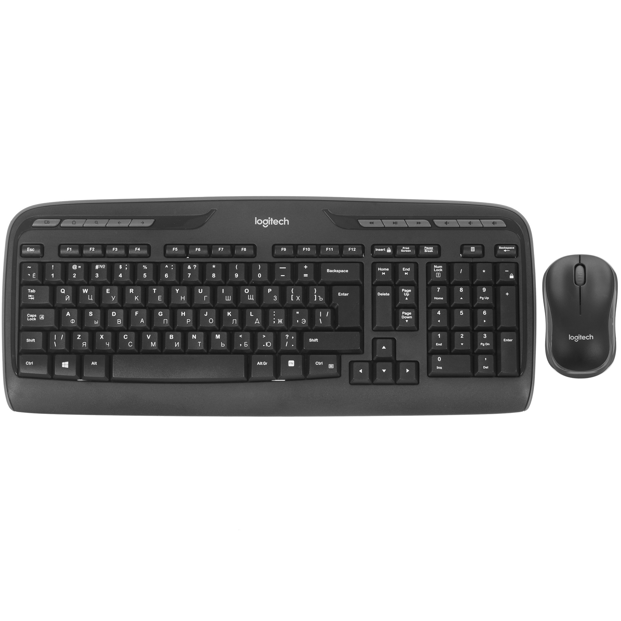 Клавиатура + мышь Logitech MK330 клав:черный мышь:черный USB беспроводная Multimedia