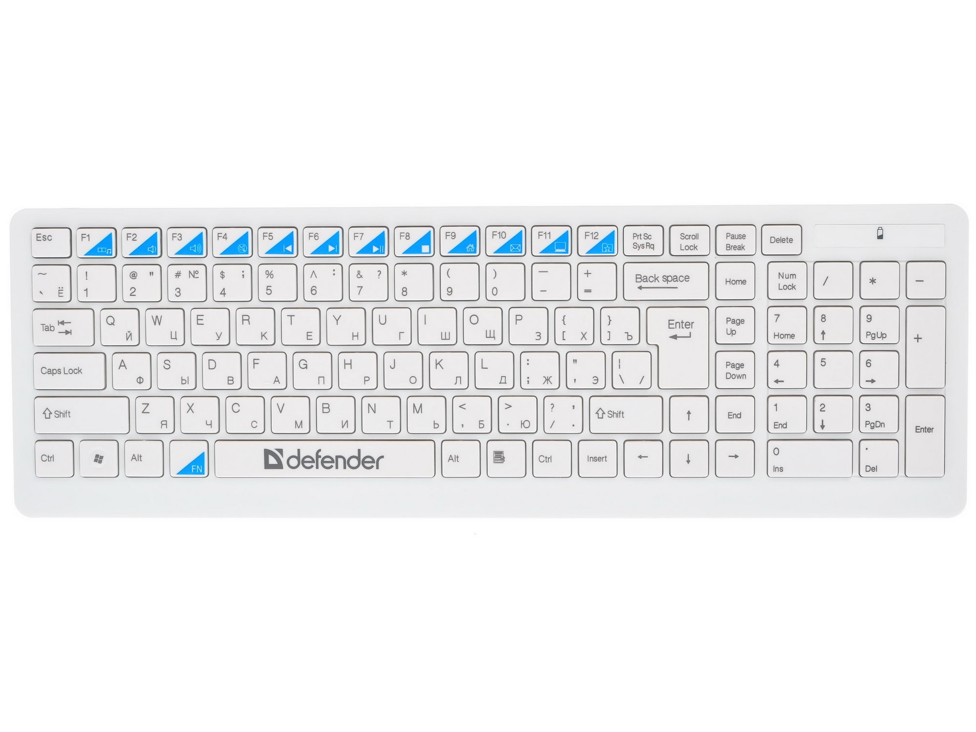Клавиатура + мышь Defender Skyline 895 Nano W (Белый) Кл:104, 1000/1500/2000dpi