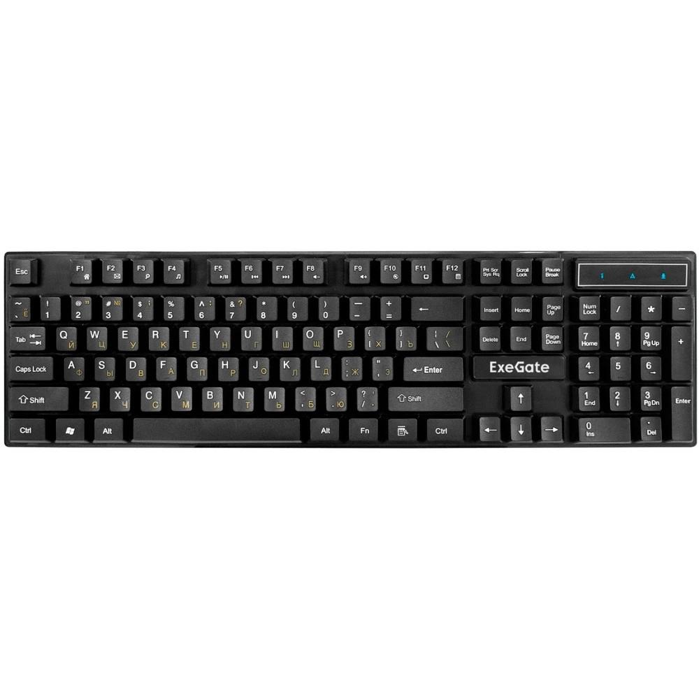 Комплект беспроводной ExeGate Professional Standard Combo MK210 (клавиатура полноразмерная влагозащи