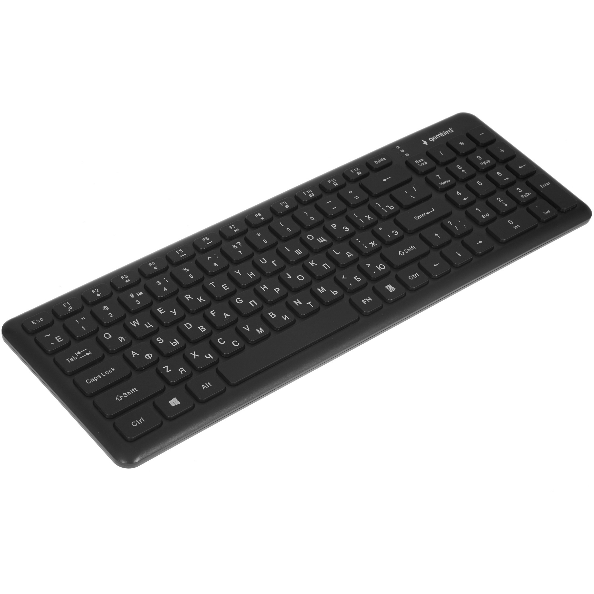 Комплект клавиатура+мышь беспроводные Gembird KBS-9200, 2.4ГГц