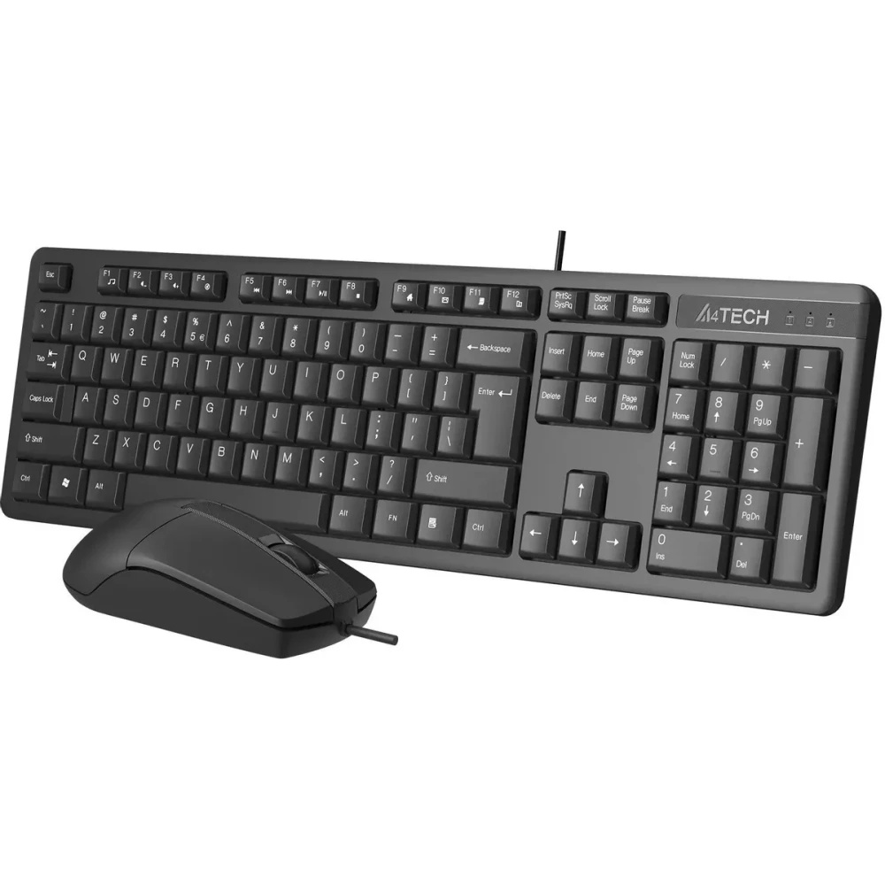 Клавиатура + мышь A4Tech KR-3330 клав:черный мышь:черный USB