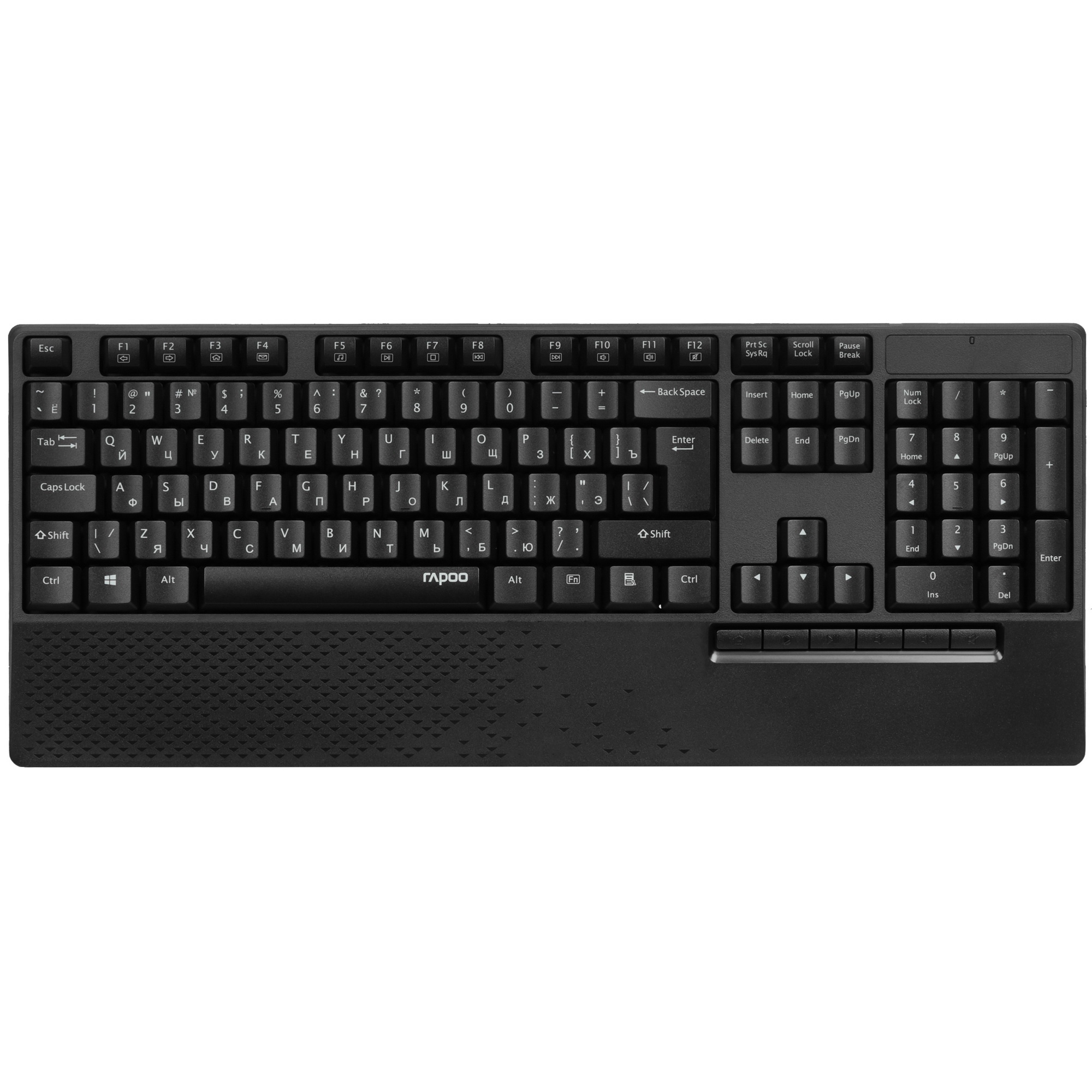 Клавиатура + мышь Rapoo X1960 клав:черный мышь:черный USB