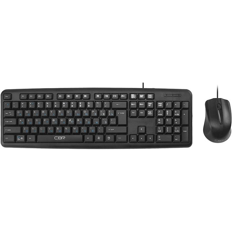 Комлект (клавиатура + мышь) CBR KB SET 710 проводной, USB, 104 клавиши, длина кабеля 1,8 м