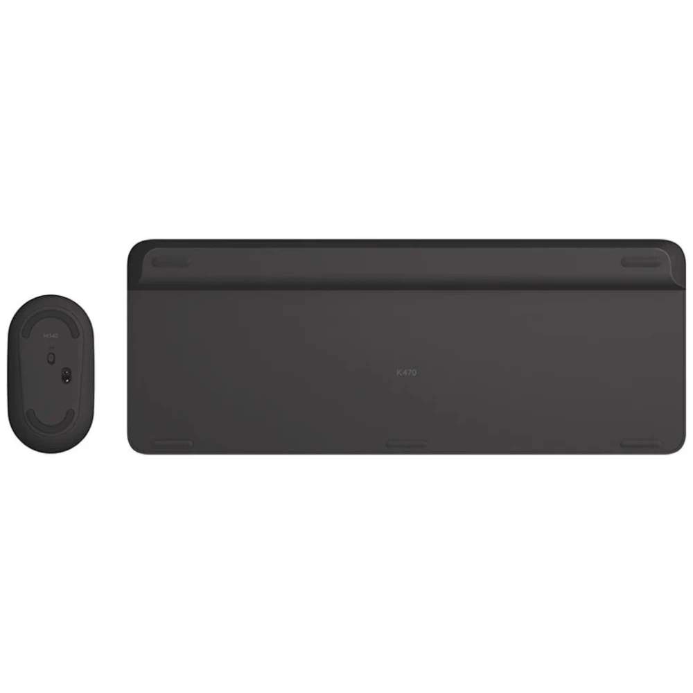 Клавиатура + мышь Logitech MK470 клав:черный/серый мышь:черный USB беспроводная slim (920-009204)