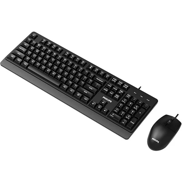 Проводной комплект Philips SPT6324, USB 2.0 104 клав/3 кнопки, 1600dpi, русская заводская раскладка,