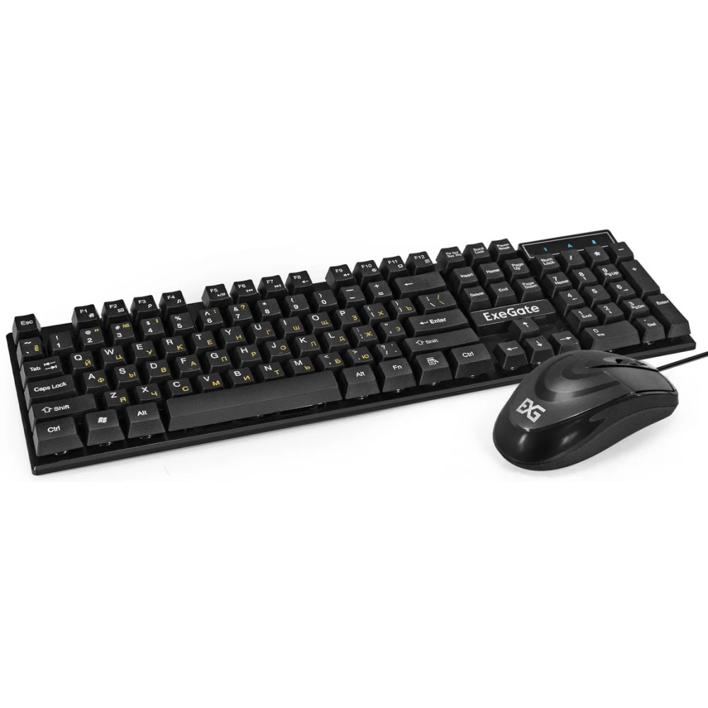Комплект ExeGate Professional Standard Combo MK110 (клавиатура влагозащищенная 104кл. + мышь оптичес