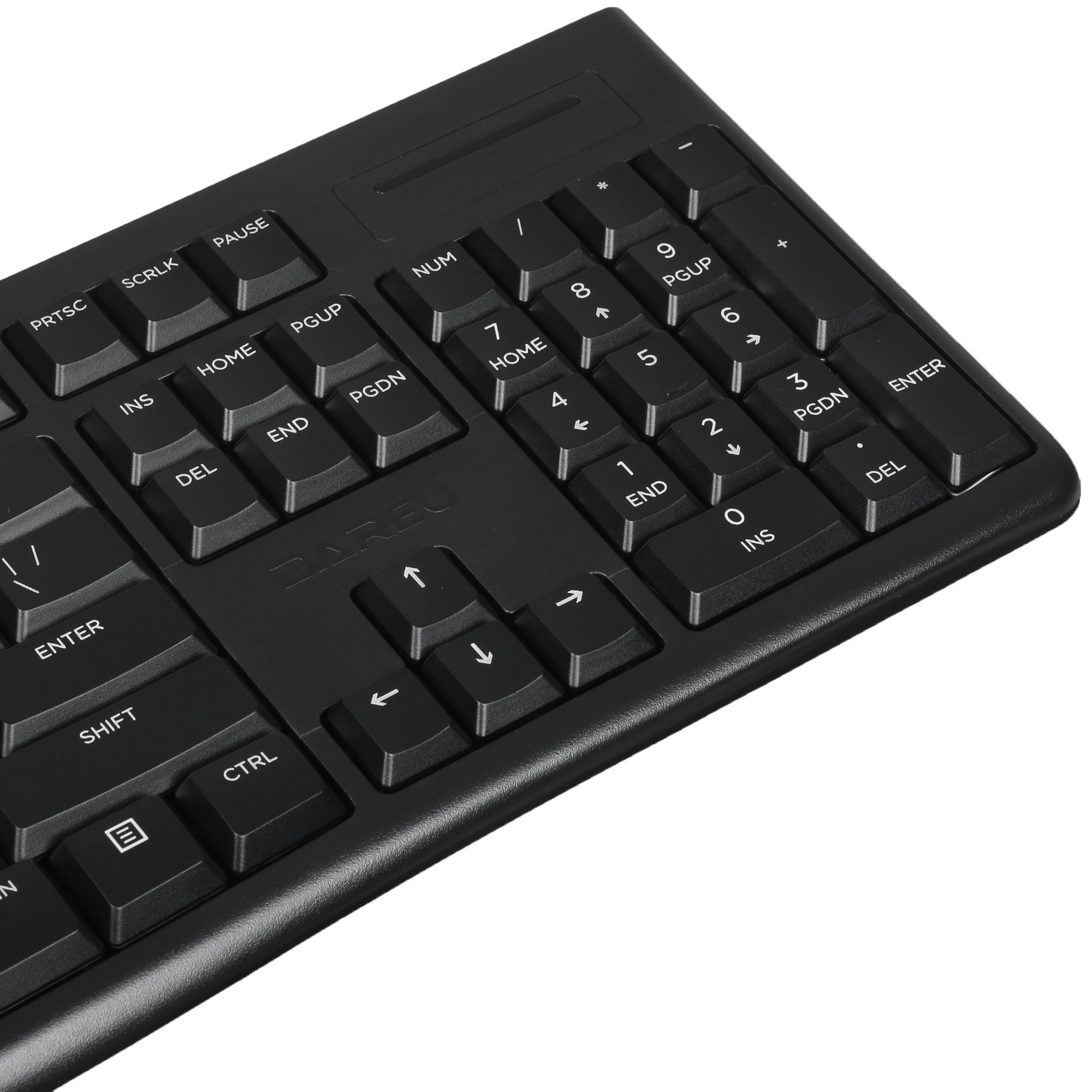 Комплект беспроводной Dareu MK188G Black (черный), клавиатура LK185G (мембранная, 104кл, EN/RU) + мы