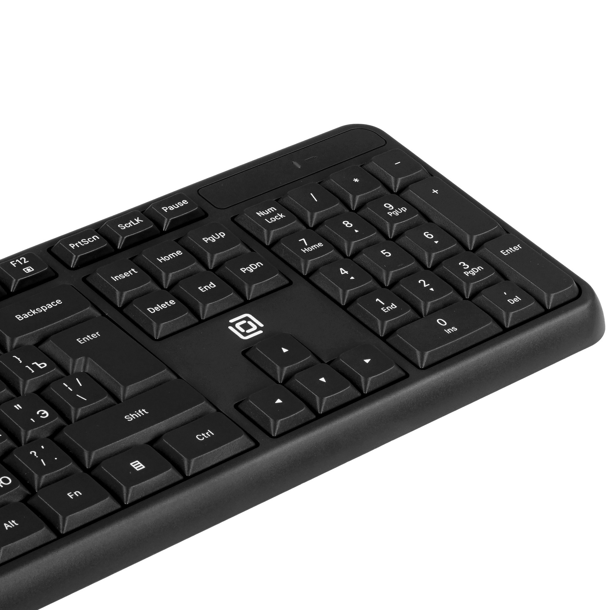 Клавиатура + мышь Оклик S277W клав:серый мышь:серый USB беспроводная Multimedia (2066173)
