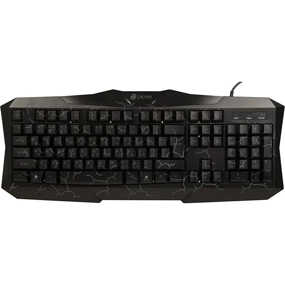 Игровой комплект Oklick HS-HKM100G черный 2.2м мониторы оголовье