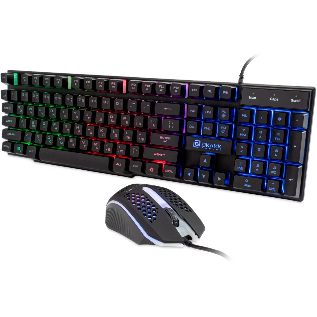 Клавиатура + мышь Оклик GMNG 400GMK клав:черный мышь:черный USB