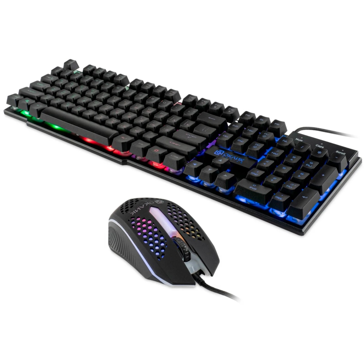 Клавиатура + мышь Оклик GMNG 400GMK клав:черный мышь:черный USB