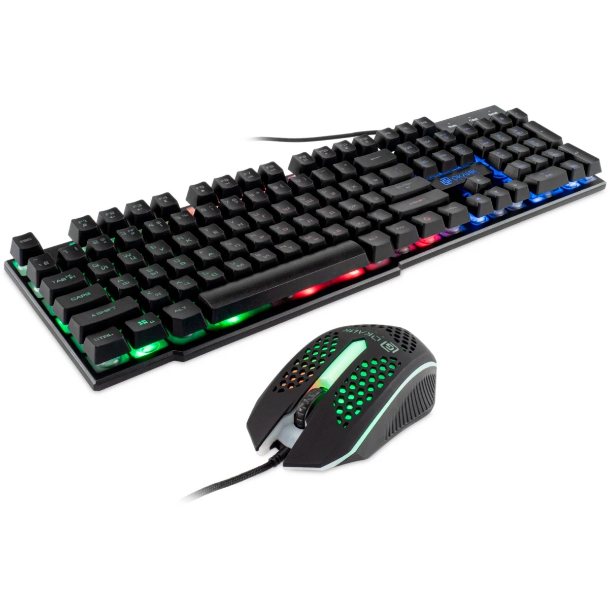 Клавиатура + мышь Оклик GMNG 400GMK клав:черный мышь:черный USB