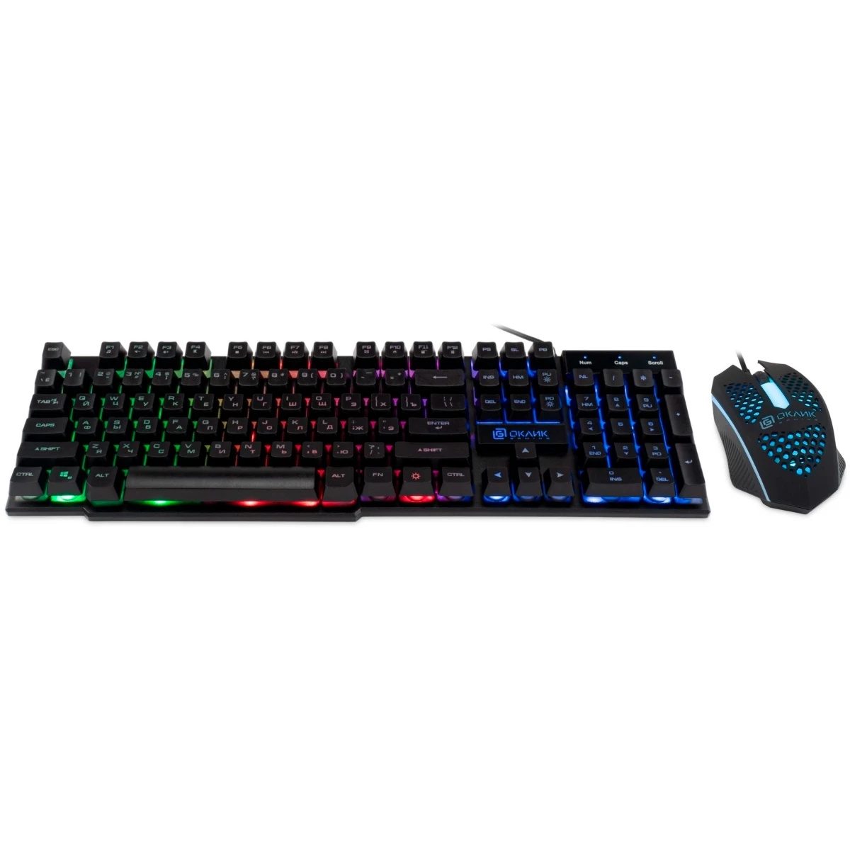 Клавиатура + мышь Оклик GMNG 400GMK клав:черный мышь:черный USB