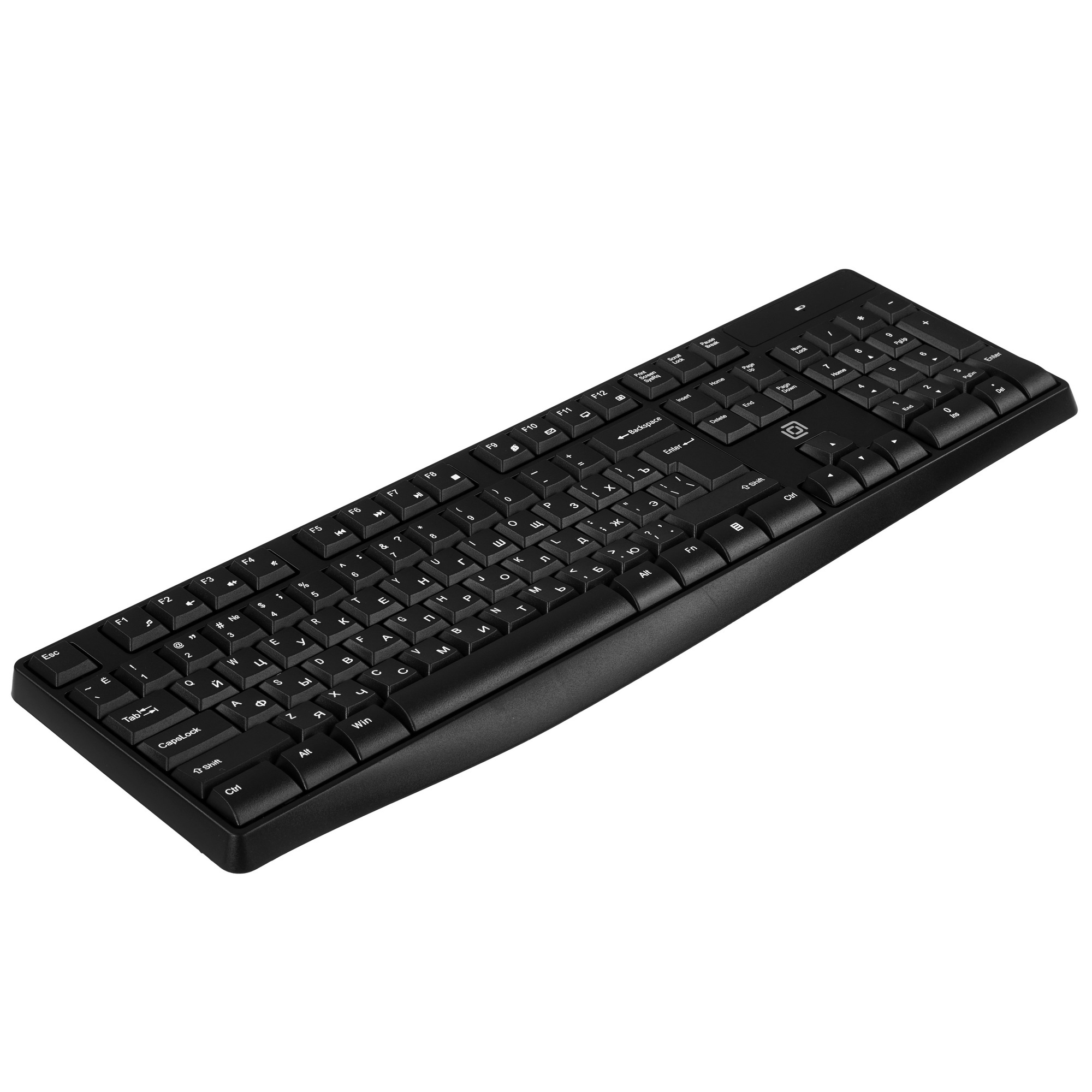 Клавиатура + мышь Оклик S260W клав:черный мышь:черный USB беспроводная Multimedia (2066170)