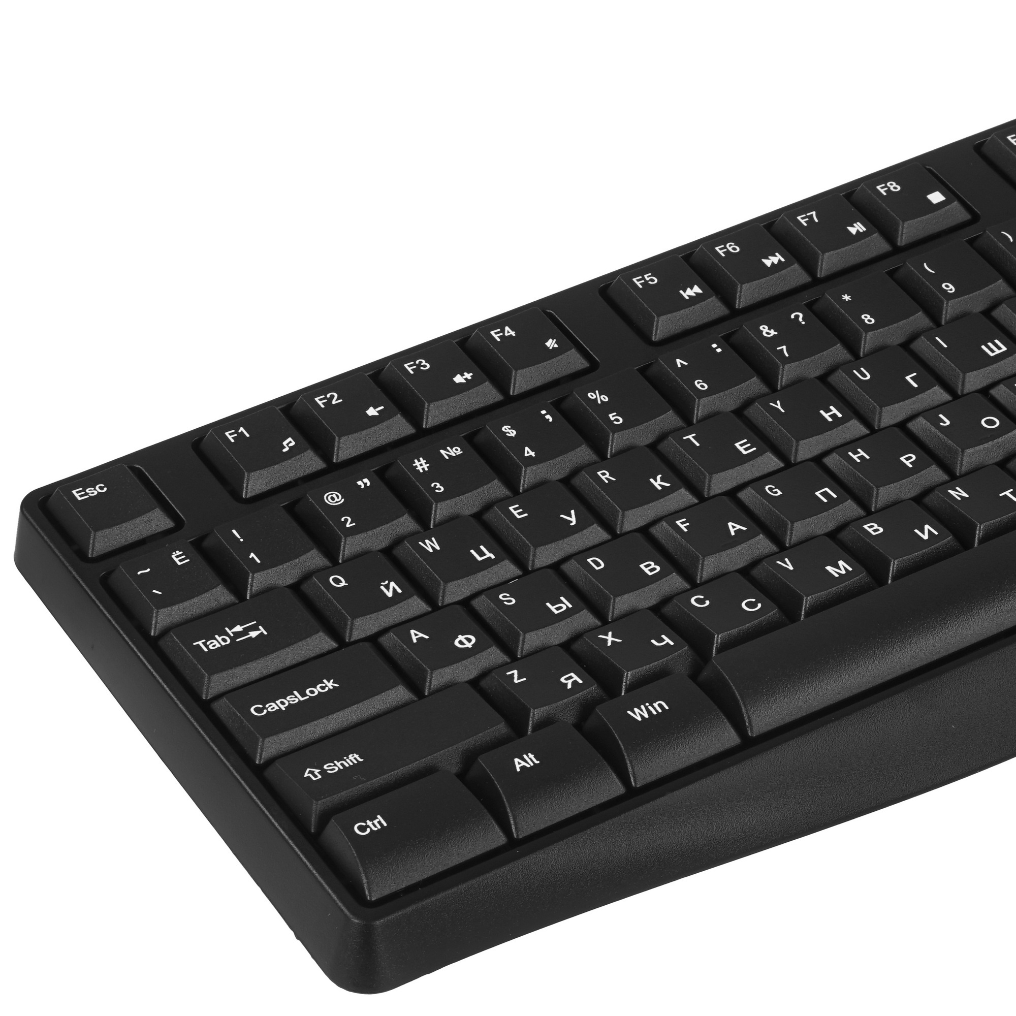 Клавиатура + мышь Оклик S260W клав:черный мышь:черный USB беспроводная Multimedia (2066170)