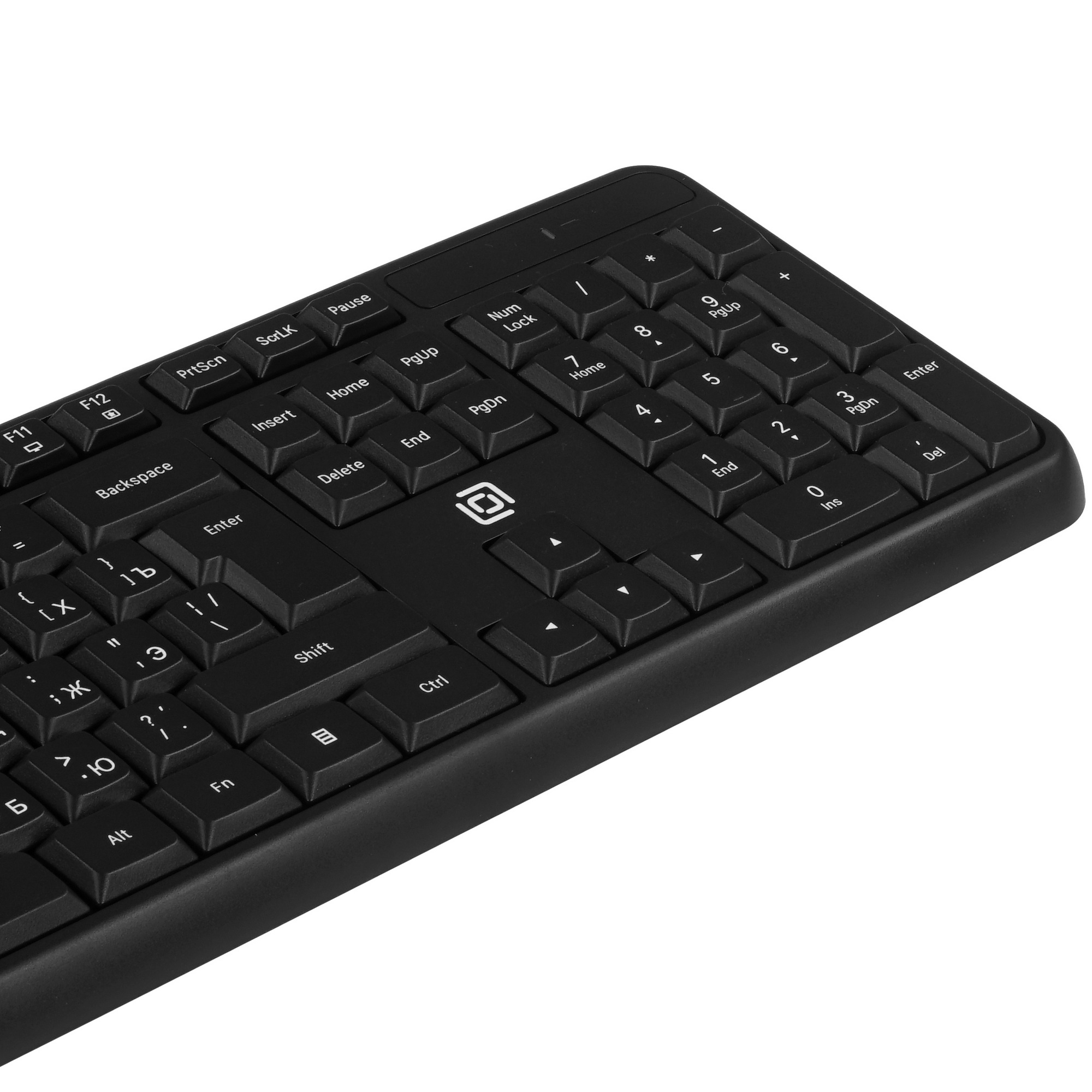 Клавиатура + мышь Оклик S277W клав:черный мышь:черный USB беспроводная Multimedia (2066172)
