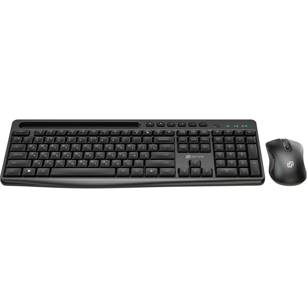 Клавиатура + мышь Оклик S275W клав:черный мышь:черный USB беспроводная slim Multimedia (1993113)