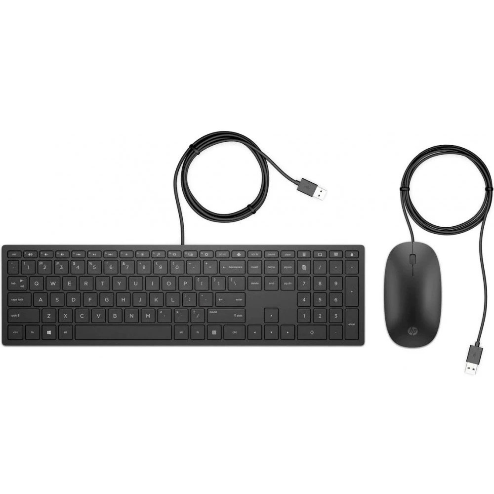 Клавиатура+мышь HP PAV WiredCombo Keyboard 400