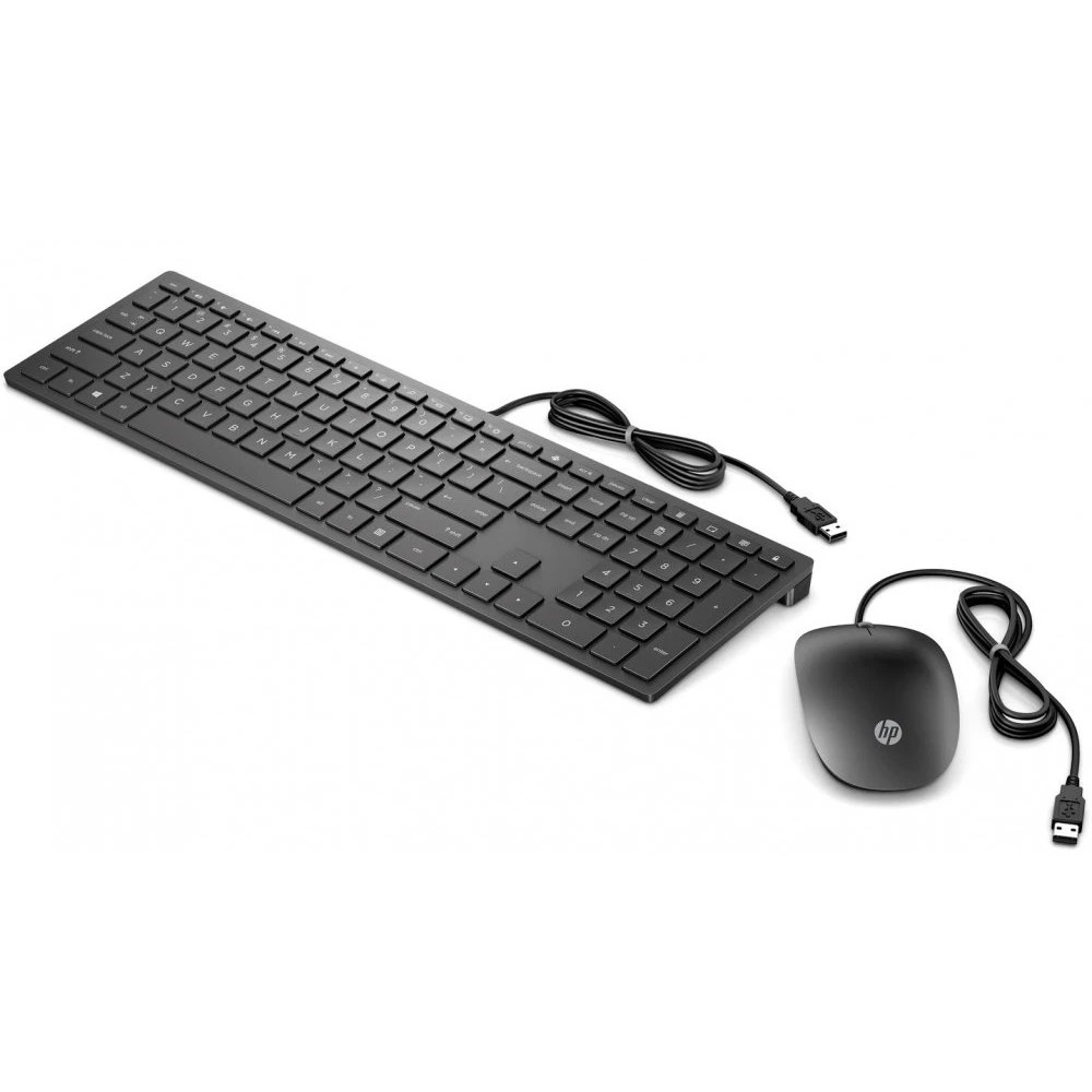 Клавиатура+мышь HP PAV WiredCombo Keyboard 400