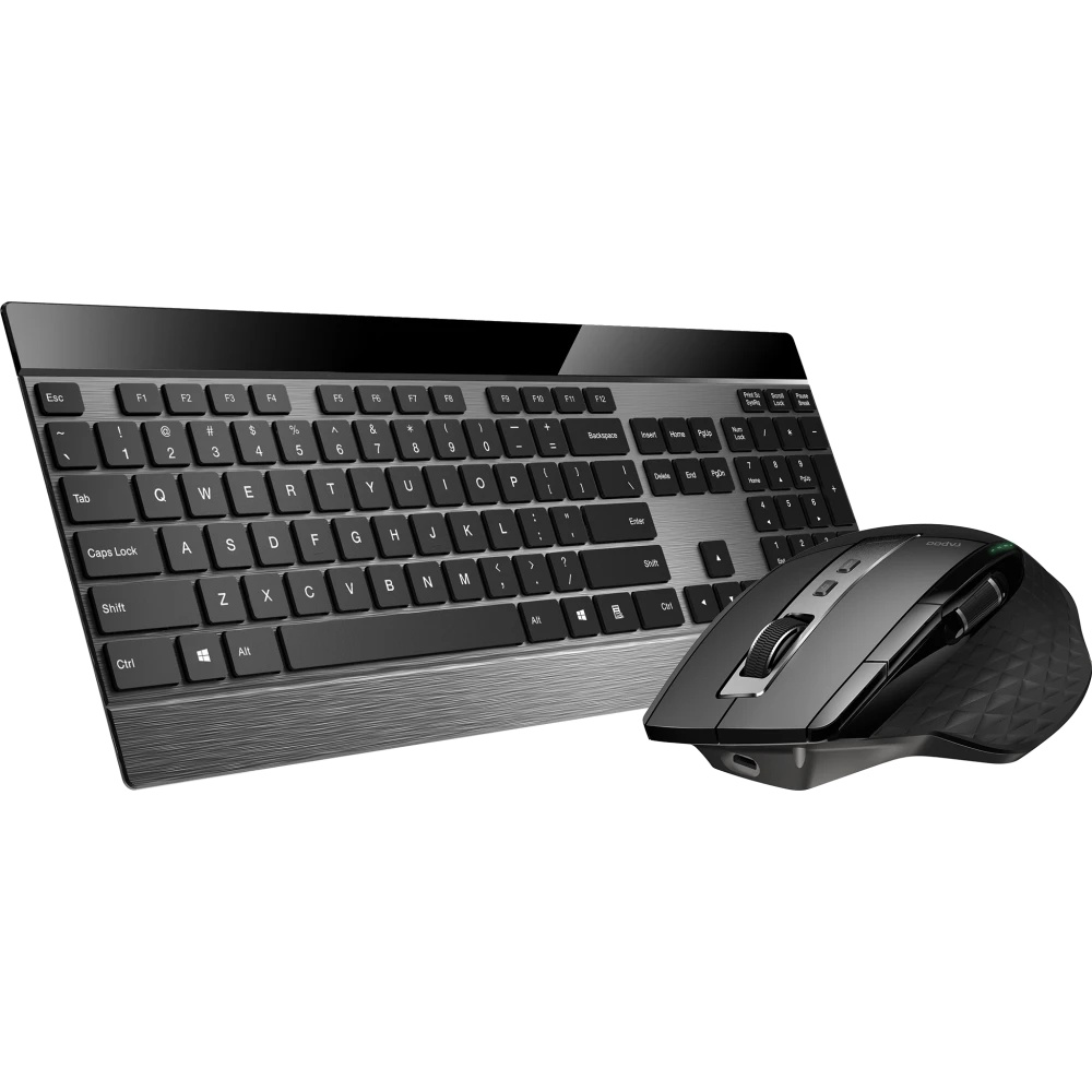 Клавиатура + мышь Rapoo 9900M BLACK клав:черный мышь:черный USB беспроводная Bluetooth/Радио slim (1
