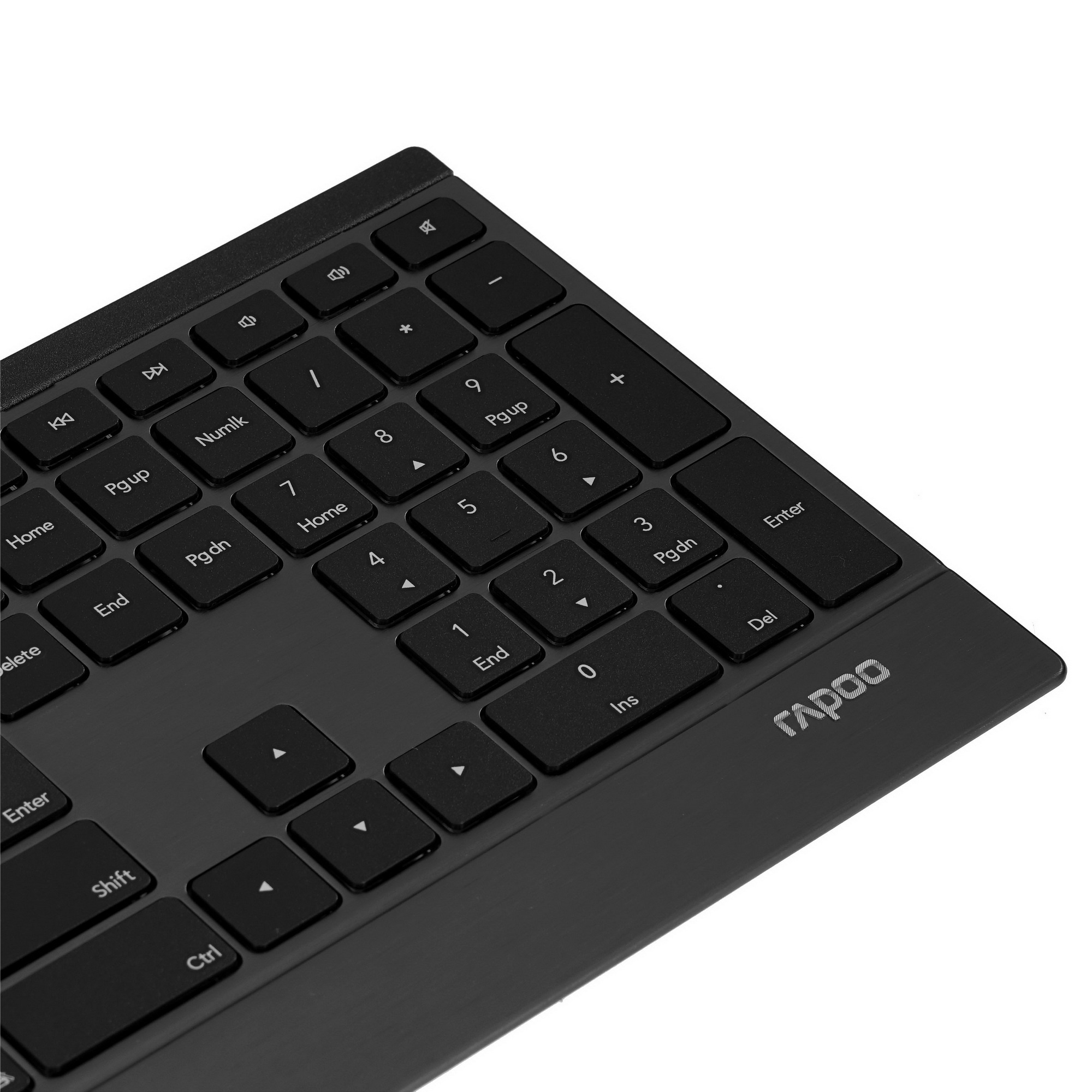 Клавиатура + мышь Rapoo 9500M клав:черный мышь:черный USB беспроводная Bluetooth/Радио slim [18892]