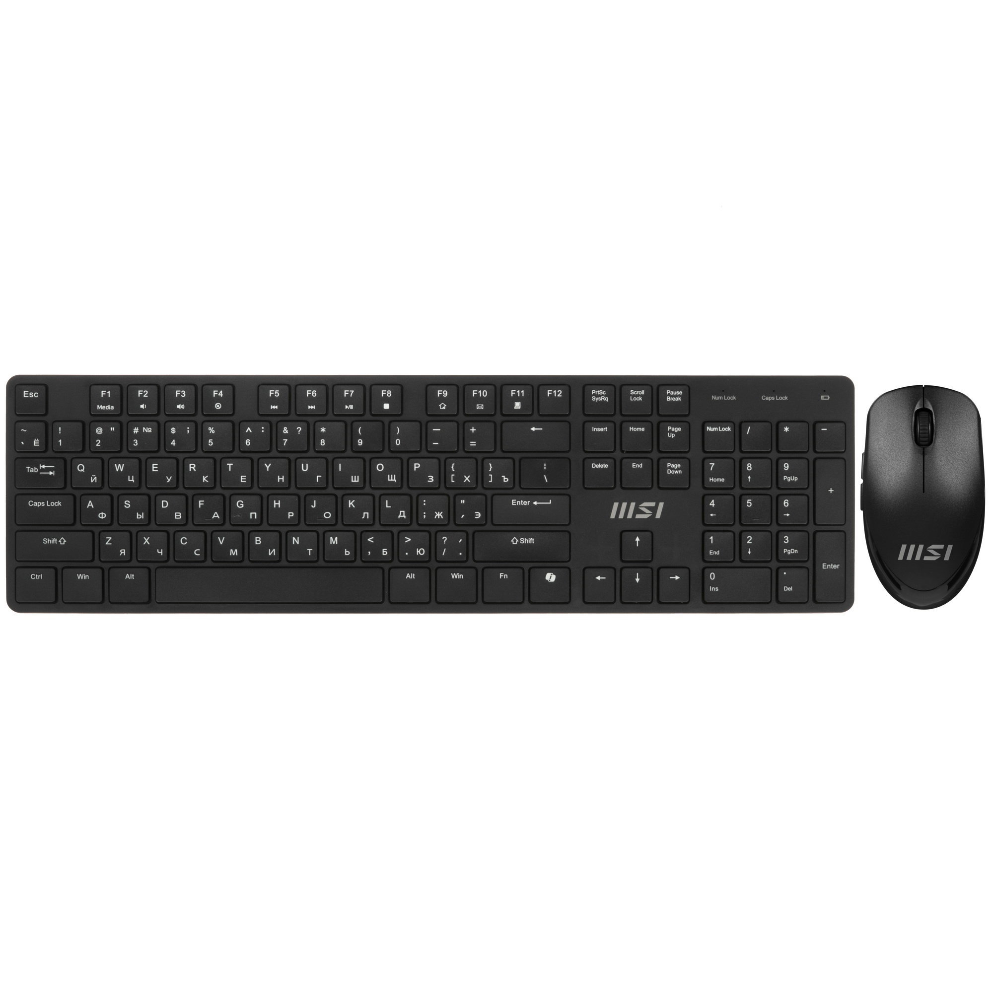 Клавиатура + мышь MSI FORGE K200 W COMBO MS-8ZA4 клав:черный мышь:черный беспроводная (S11-43RU304-Y