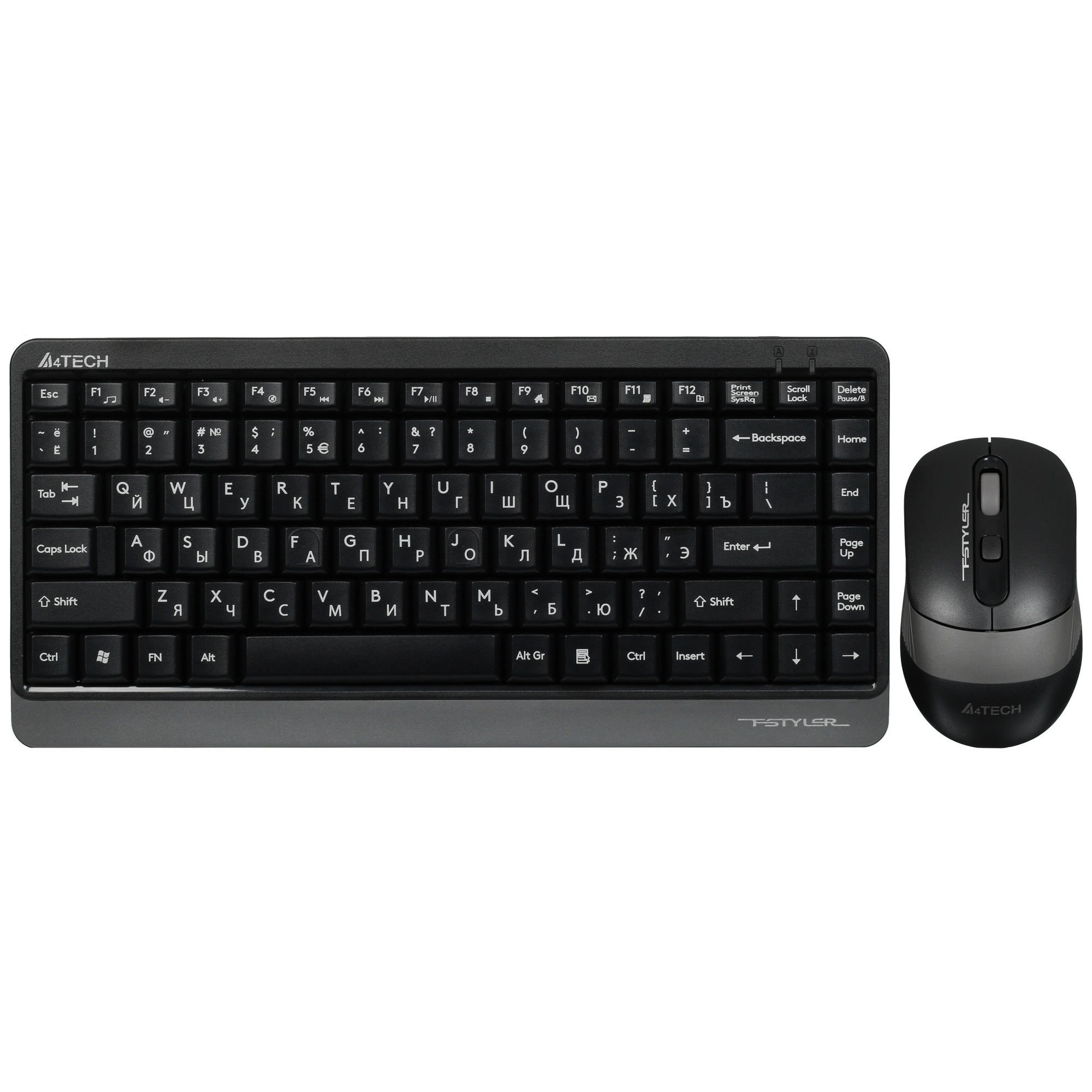 Клавиатура + мышь A4Tech Fstyler FG1110 клав:черный/серый мышь:черный/серый USB беспроводная Multime