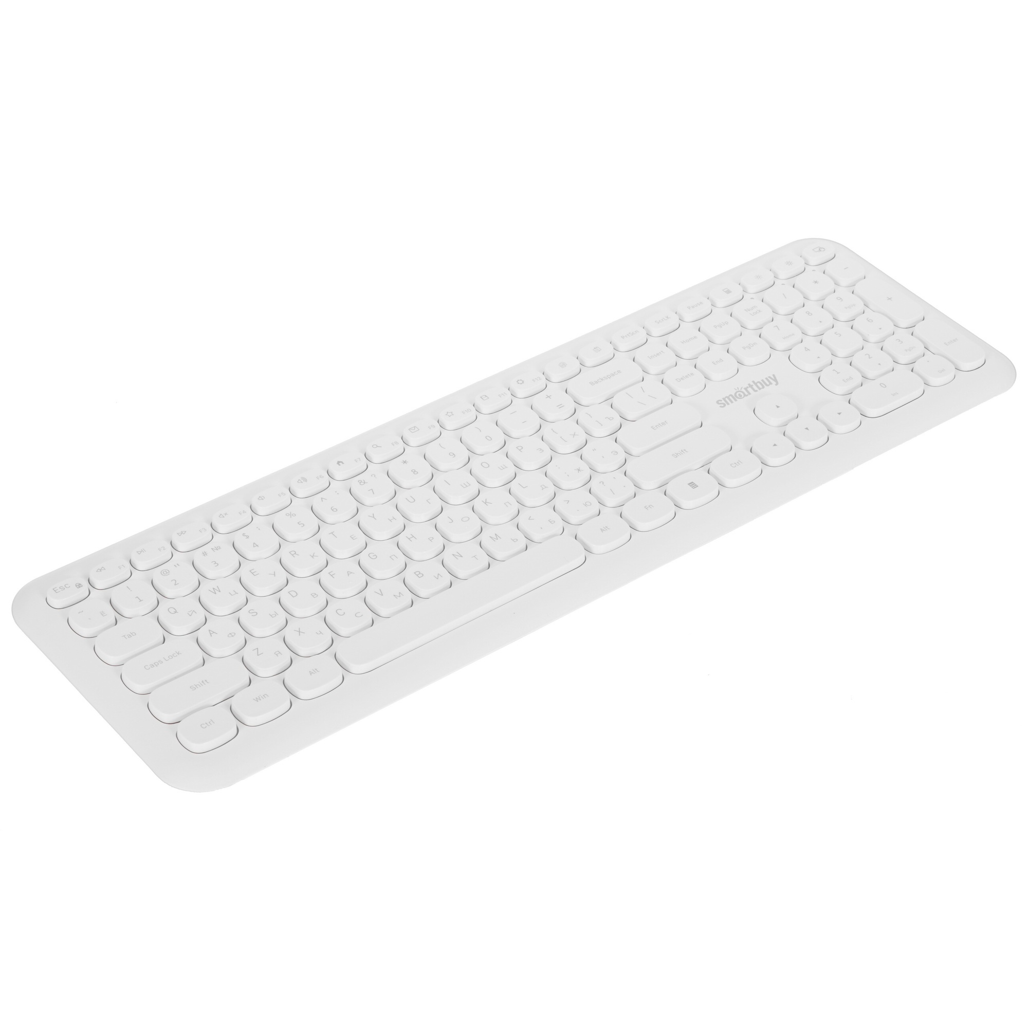 Комплект клавиатура+мышь Smartbuy (SBC-666395AG-W) 666395 белый