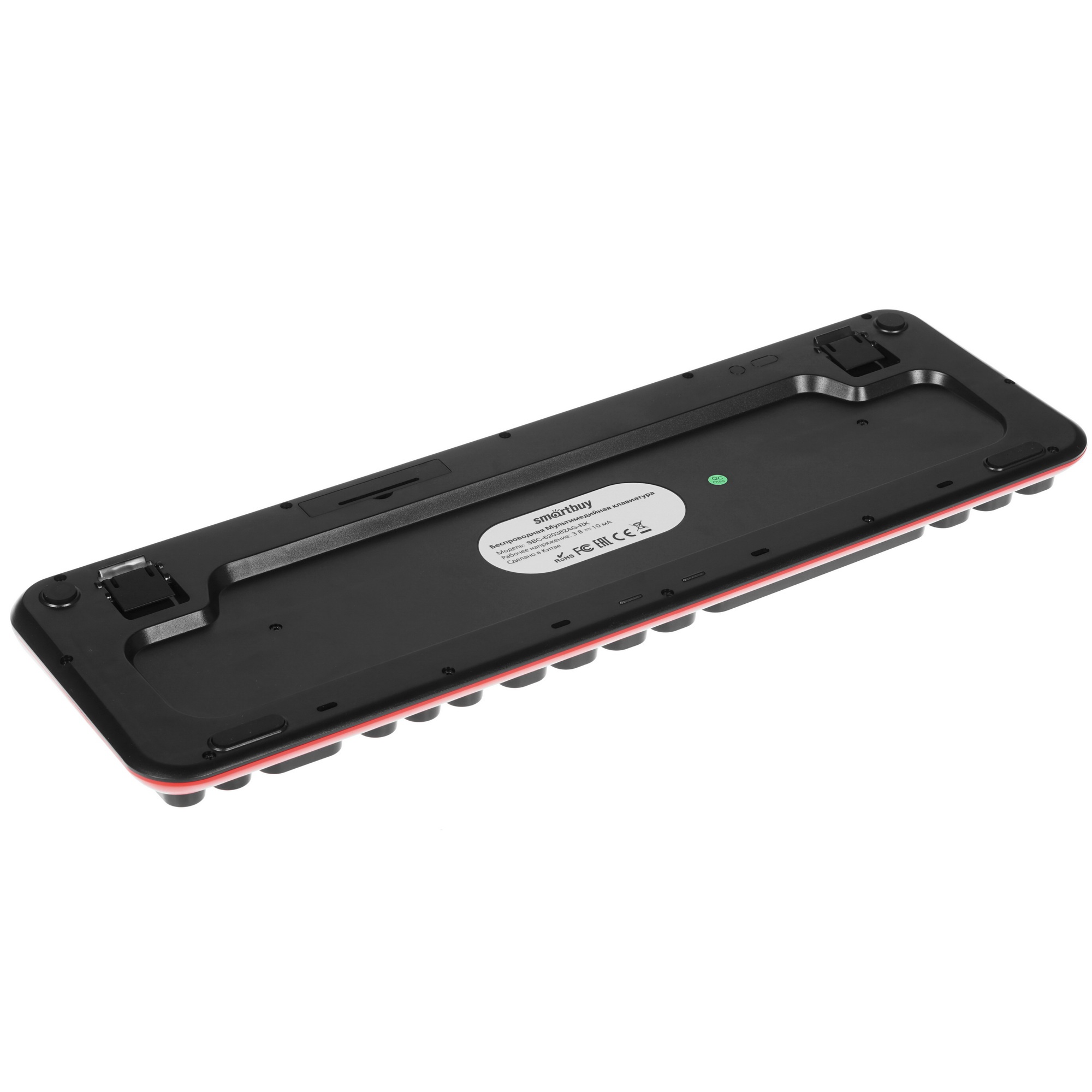 Комплект клавиатура+мышь мультимедийный Smartbuy 620382AG черно-красный [SBC-620382AG-RK]