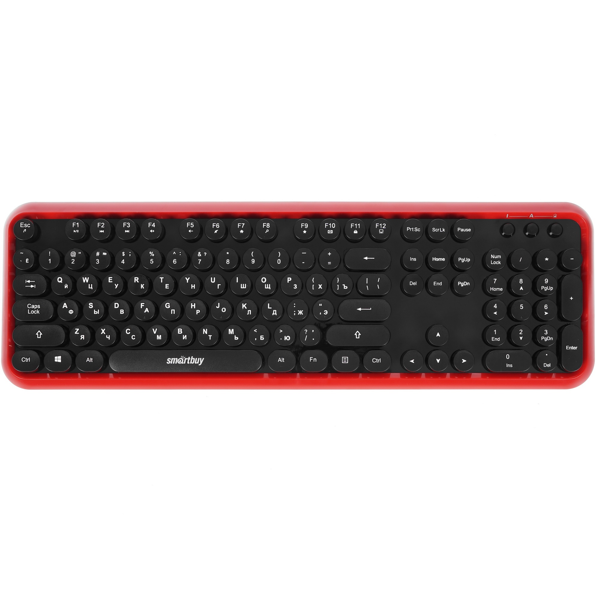 Комплект клавиатура+мышь мультимедийный Smartbuy 620382AG черно-красный [SBC-620382AG-RK]