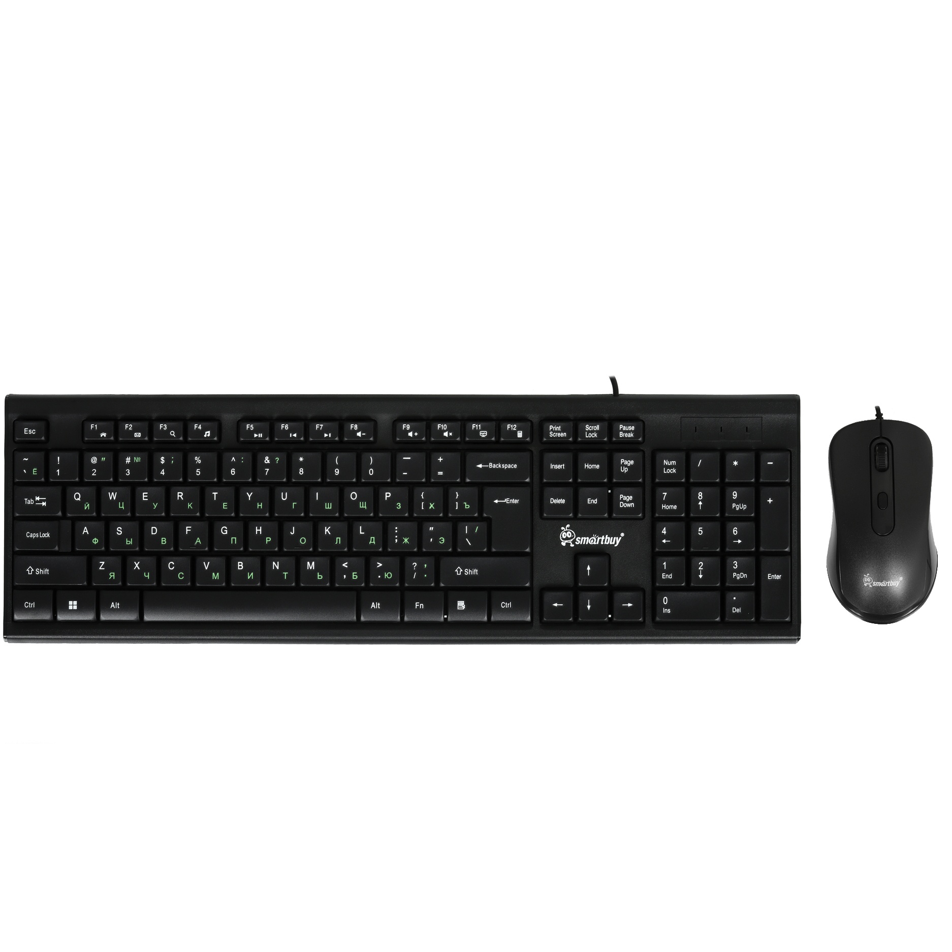 Комплект клавиатура+мышь Smartbuy (SBC-114282-K) ONE 114282 черный