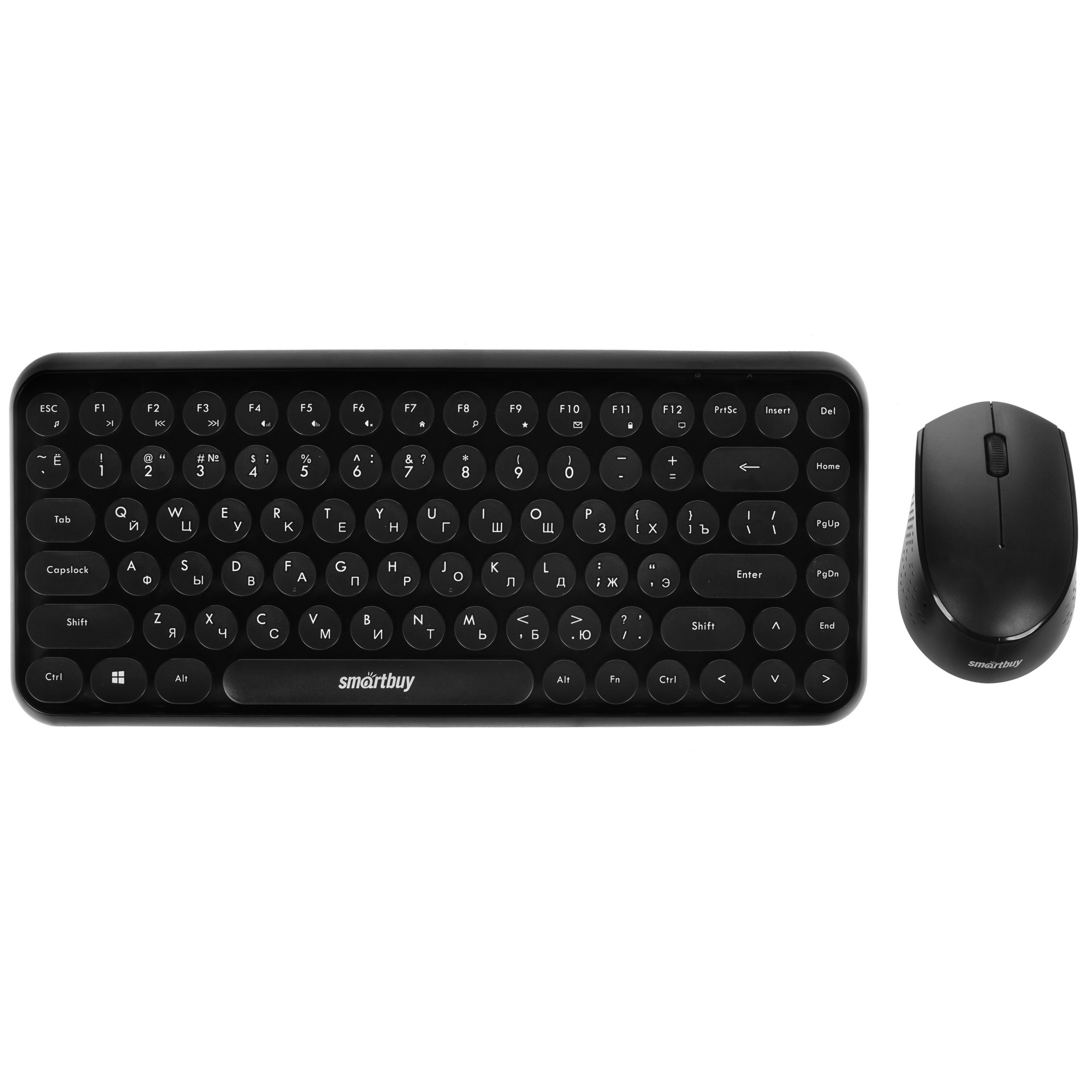 Комплект клавиатура+мышь мультимедийный Smartbuy 626376AG черный [SBC-626376AG-K]