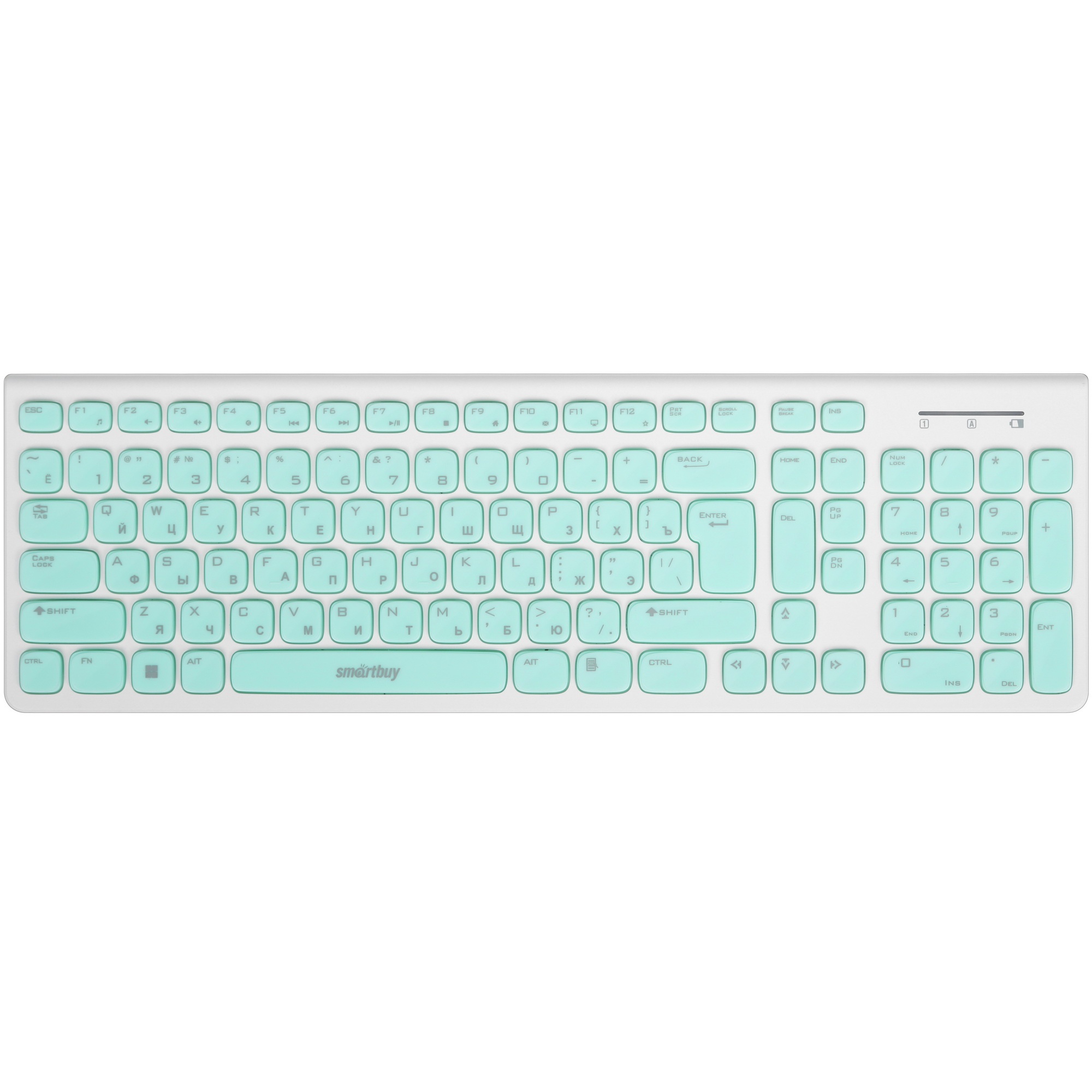 Комплект клавиатура+мышь Smartbuy (SBC-250288AG-WG) ONE 250288AG бело-зеленый