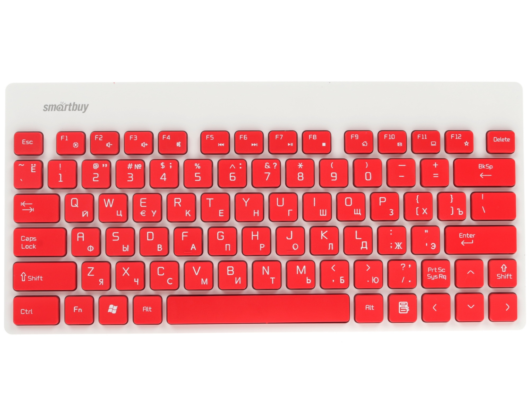 Клавиатура+мышь Smartbuy 220349AG красно-белый [SBC-220349AG-RW]