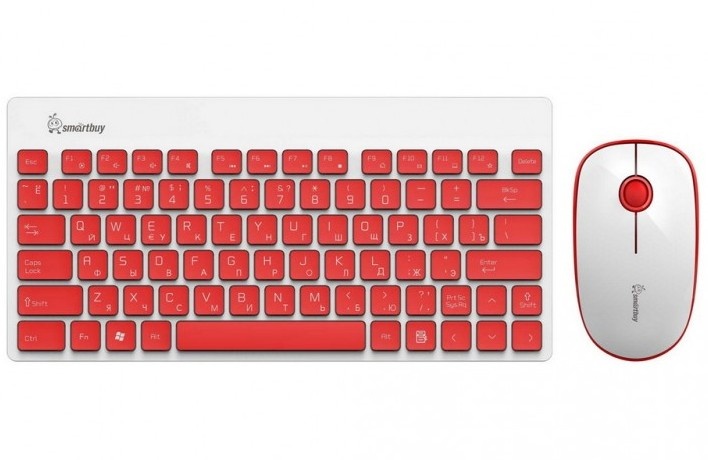 Клавиатура+мышь Smartbuy 220349AG красно-белый [SBC-220349AG-RW]