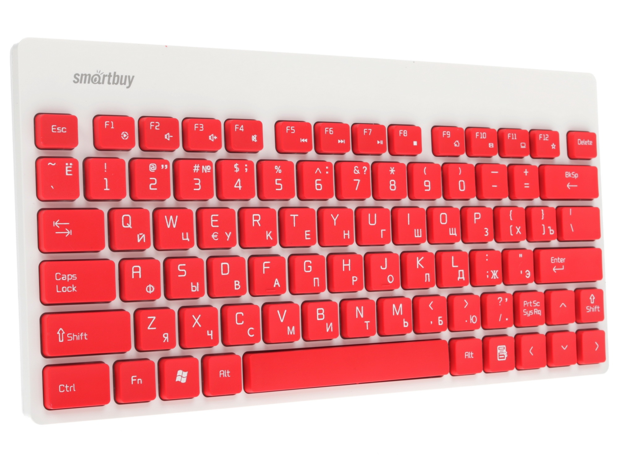 Клавиатура+мышь Smartbuy 220349AG красно-белый [SBC-220349AG-RW]
