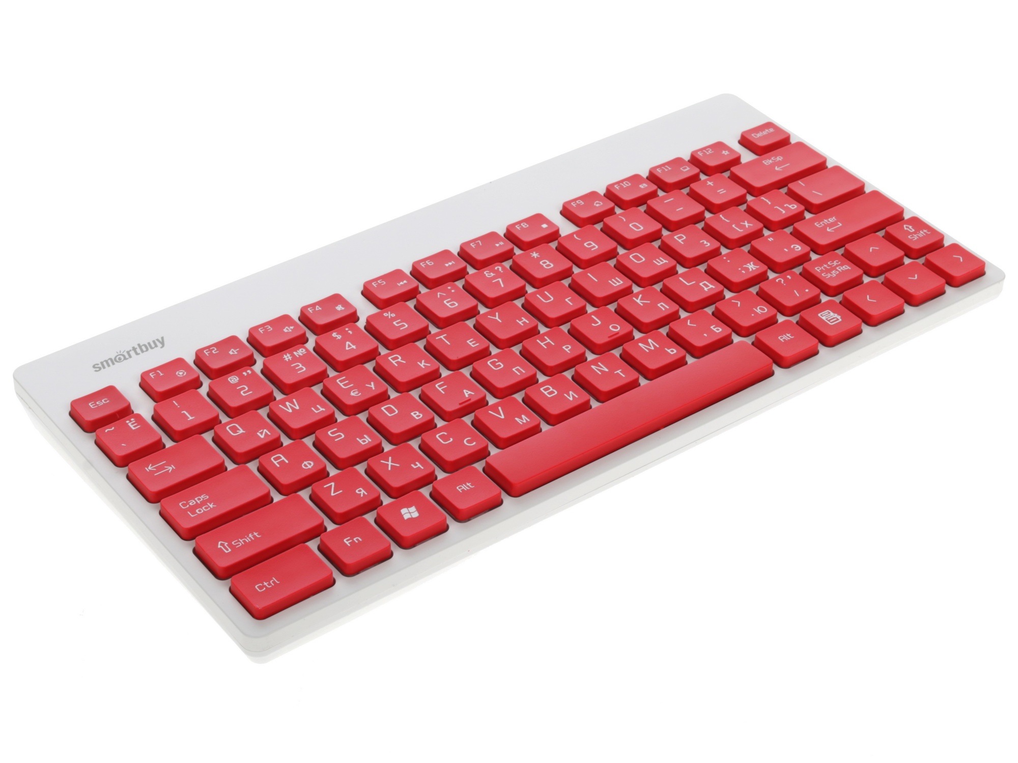 Клавиатура+мышь Smartbuy 220349AG красно-белый [SBC-220349AG-RW]
