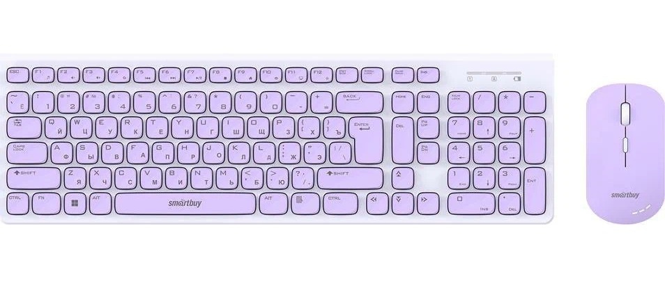 Комплект клавиатура+мышь Smartbuy (SBC-250288AG-WV) ONE 250288AG бело-сиреневый