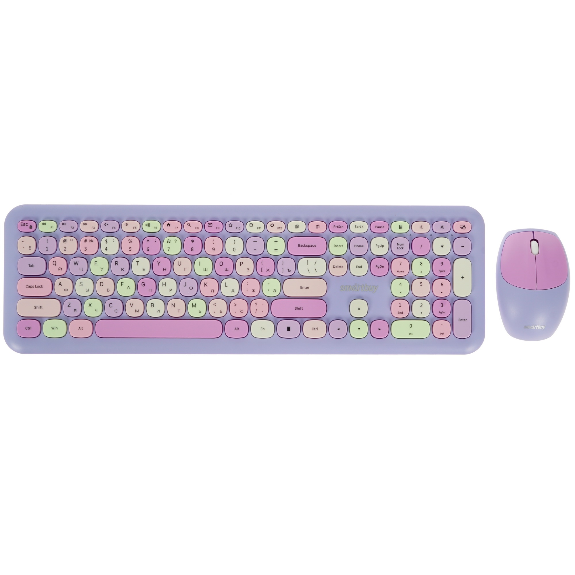 Комплект клавиатура+мышь Smartbuy (SBC-666395AG-V) 666395 фиолетовый