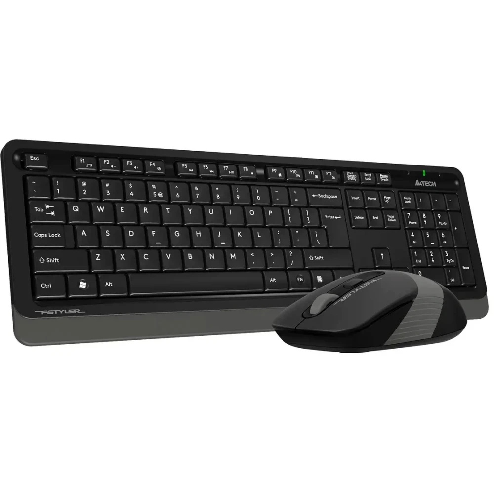 Клавиатура + мышь A4Tech Fstyler FG1010S клав:черный/серый мышь:черный/серый USB беспроводная Multim