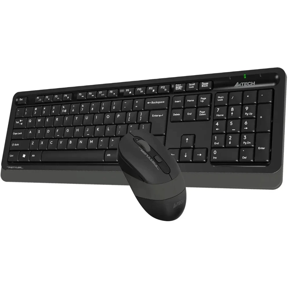 Клавиатура + мышь A4Tech Fstyler FG1010S клав:черный/серый мышь:черный/серый USB беспроводная Multim